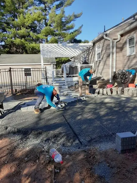 Base prep & screeding before pavers