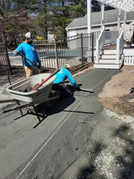 Grading the base for a new patio